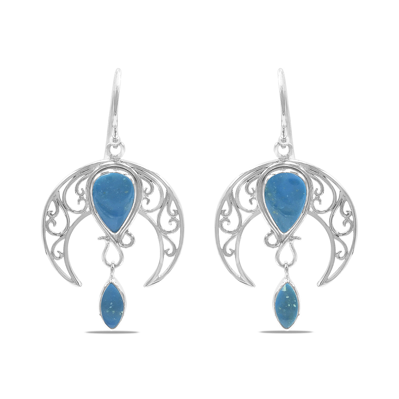 Starborn Celestial Pendant and Earring Set in Sterling Silver