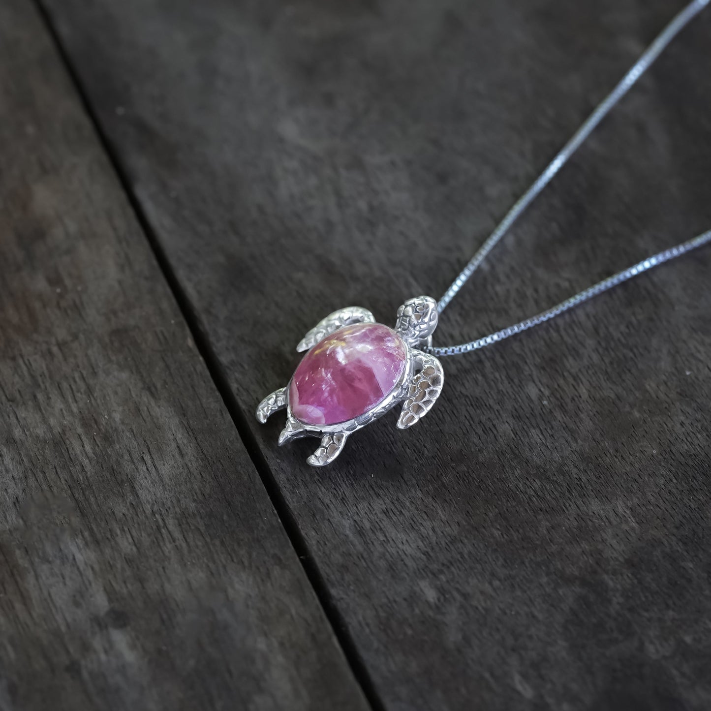 Starborn Sea Turtle Pendant in Fine Sterling Silver