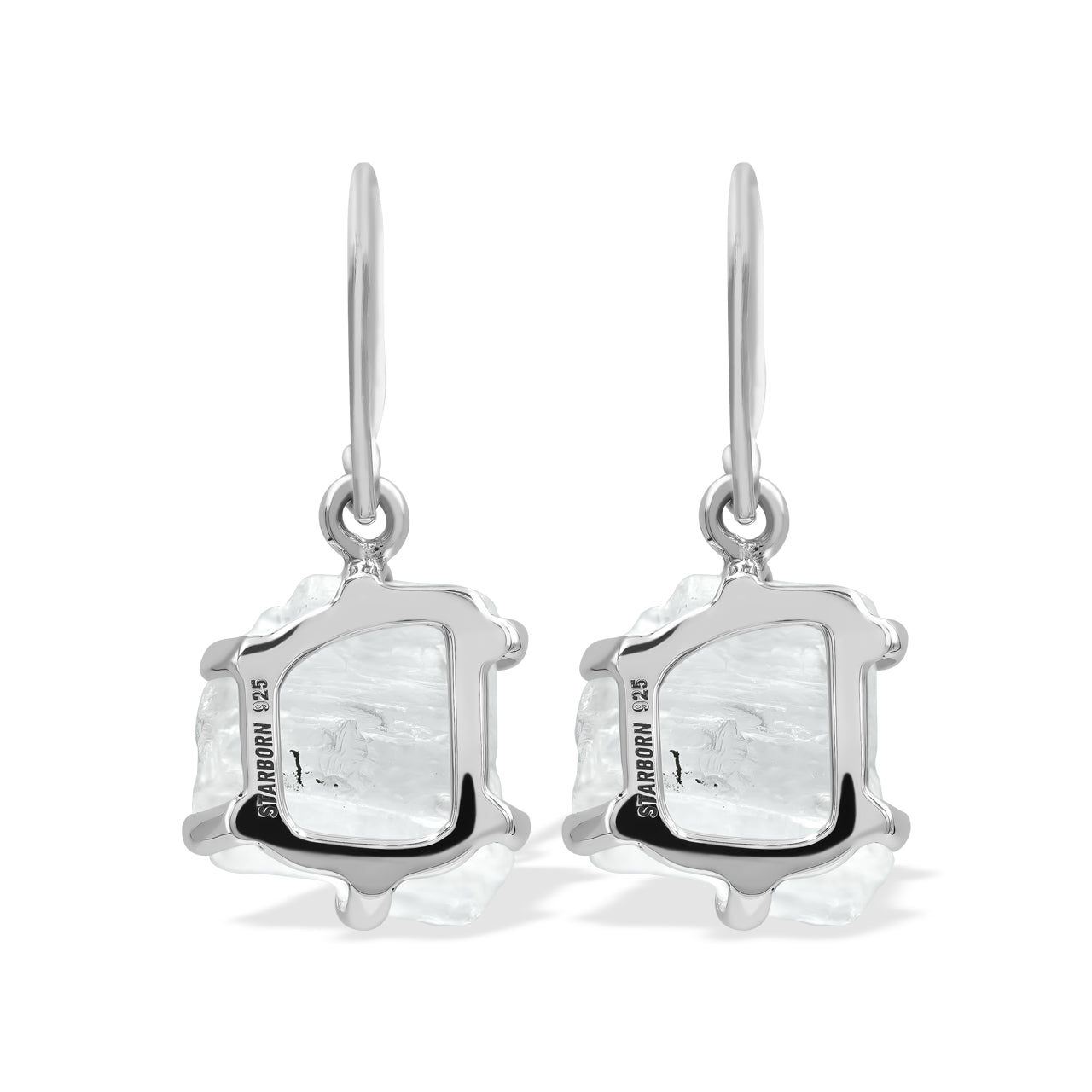 Starborn Petalite Rough Earrings in Sterling Silver