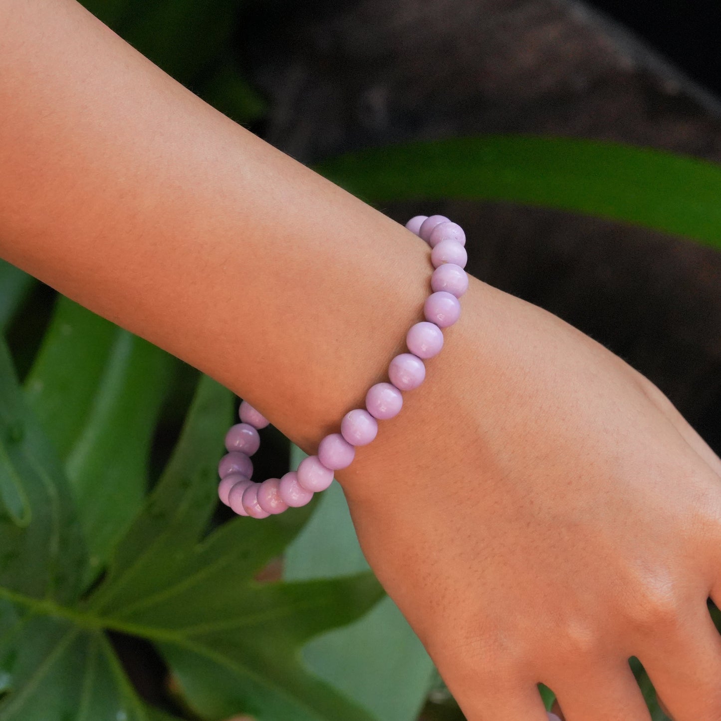 Starborn Phosphosiderite Elastic Beaded Bracelet