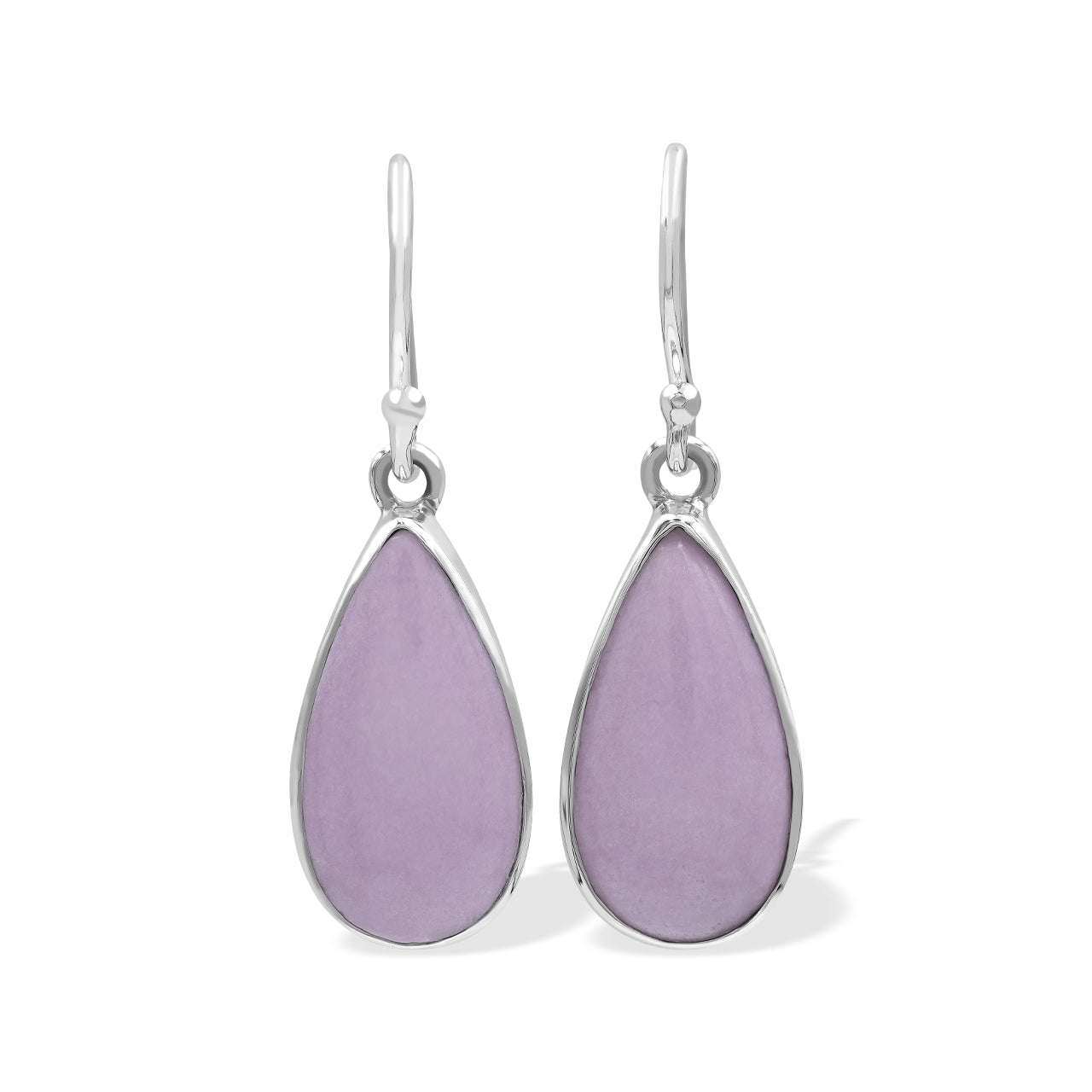 Starborn Phosphosiderite Pear Shaped Dangle Earrings in Sterling Silver