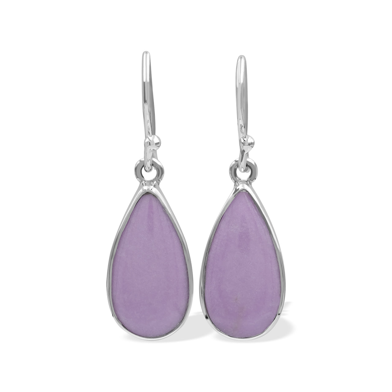 Starborn Phosphosiderite Pear Shaped Dangle Earrings in Sterling Silver
