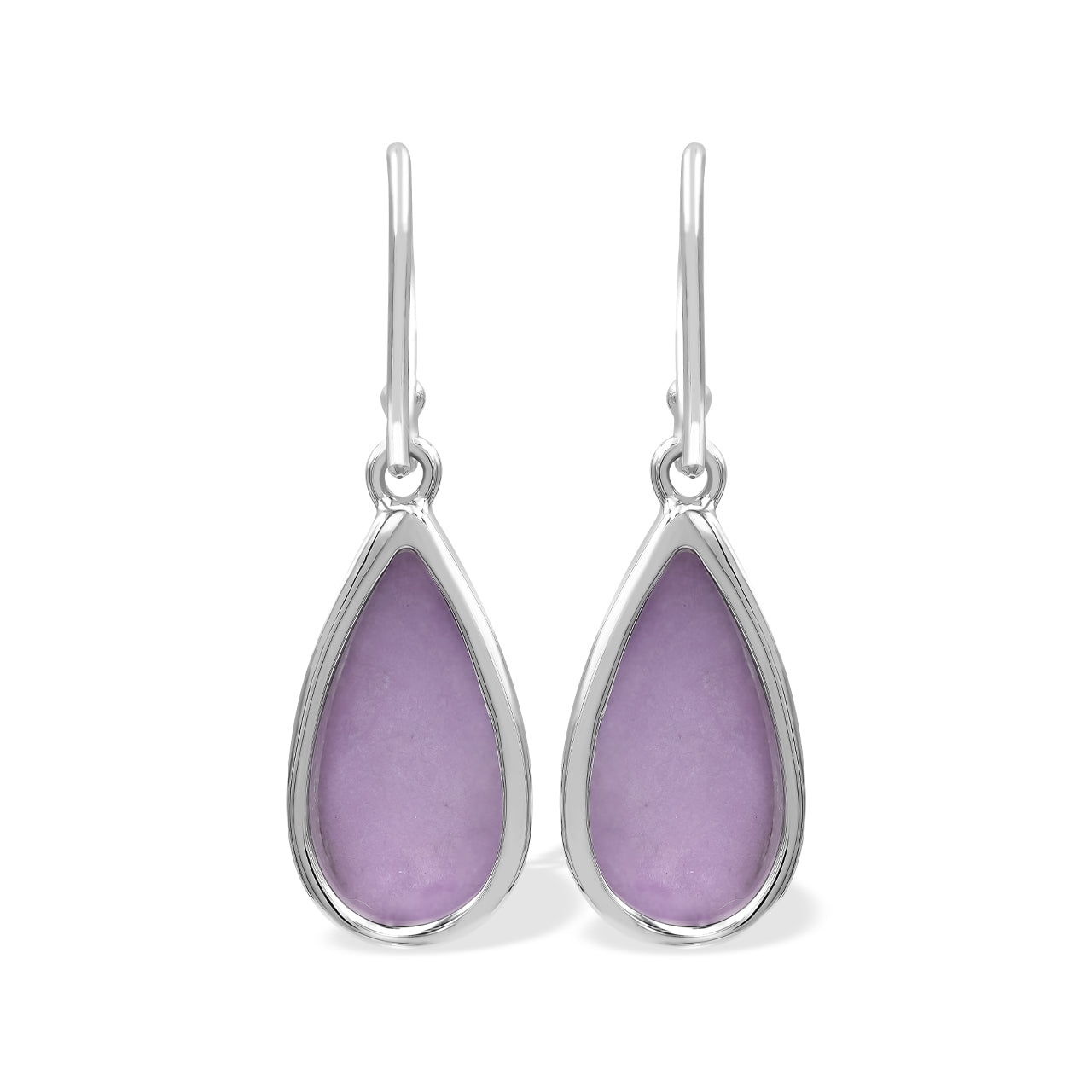 Starborn Phosphosiderite Pear Shaped Dangle Earrings in Sterling Silver