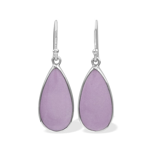 Starborn Phosphosiderite Pear-Shaped Earrings in Sterling Silver