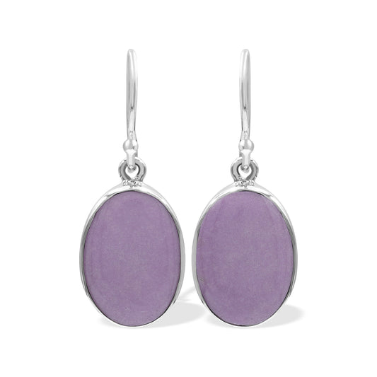 Starborn Phosphosiderite Oval Earrings in Sterling Silver