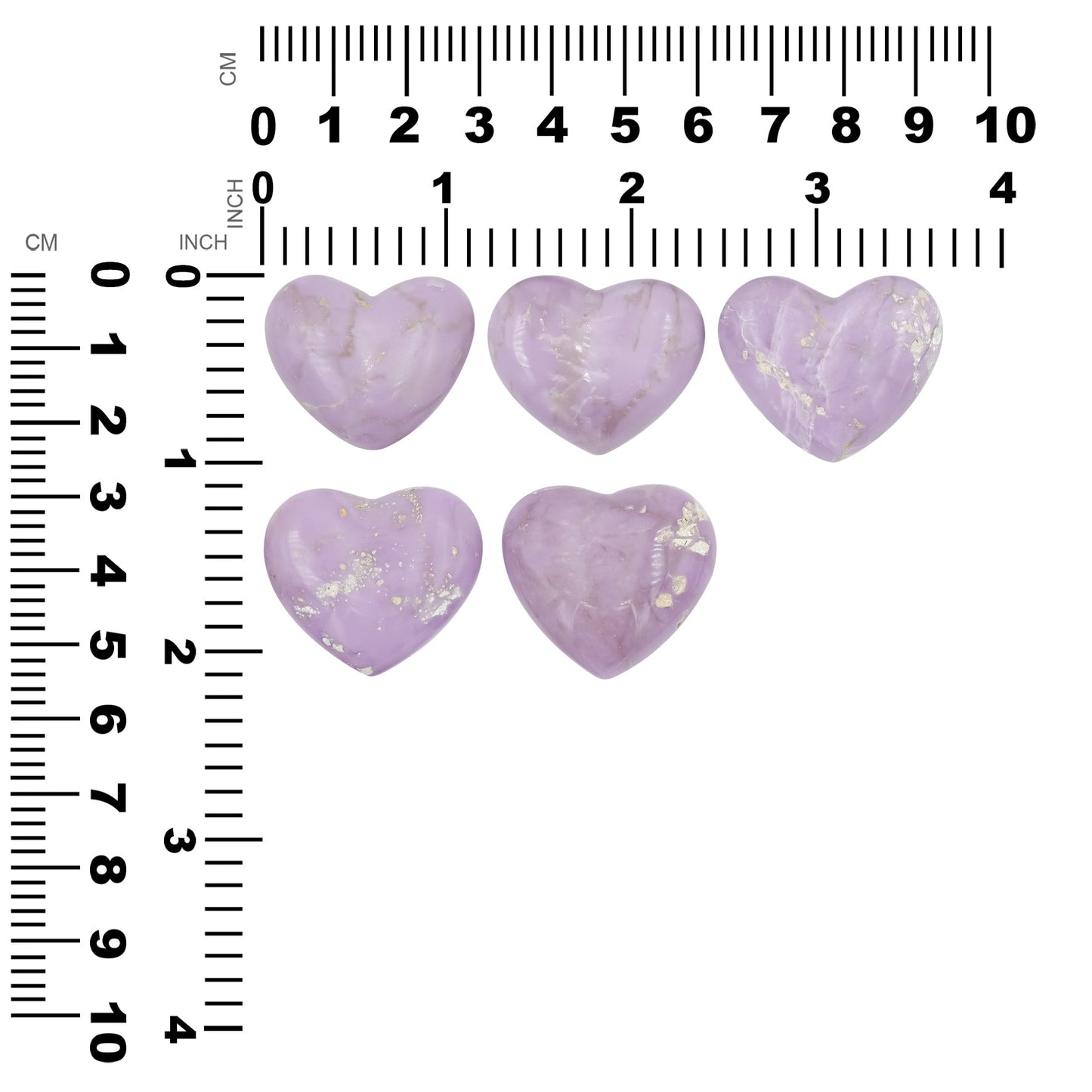Starborn Phosposiderite Heart Cabochon - 1 Piece