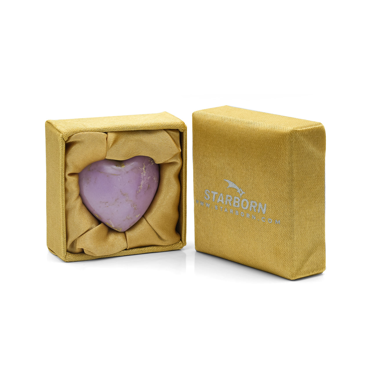 Starborn Phosposiderite Heart Cabochon - 1 Piece