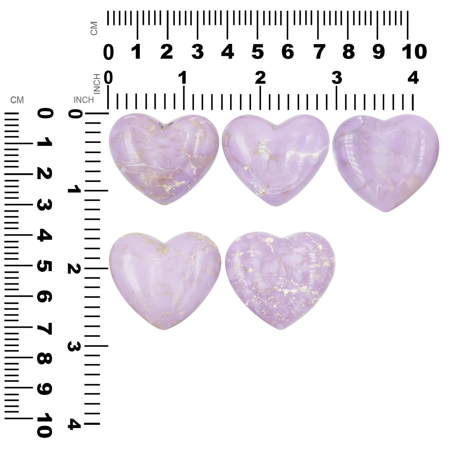 Starborn Phosposiderite Heart Cabochon - 1 Piece