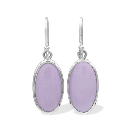 Starborn Phosphosiderite Oval-Shaped Earrings in Sterling Silver