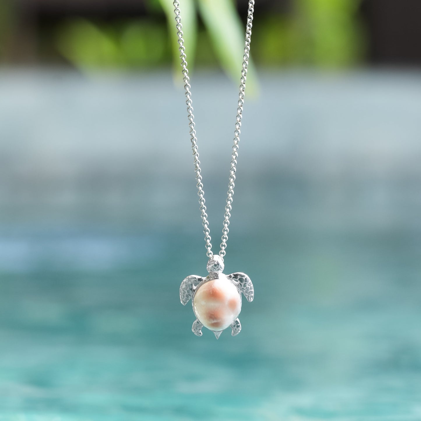 Starborn Sea Turtle Pendant in Fine Sterling Silver