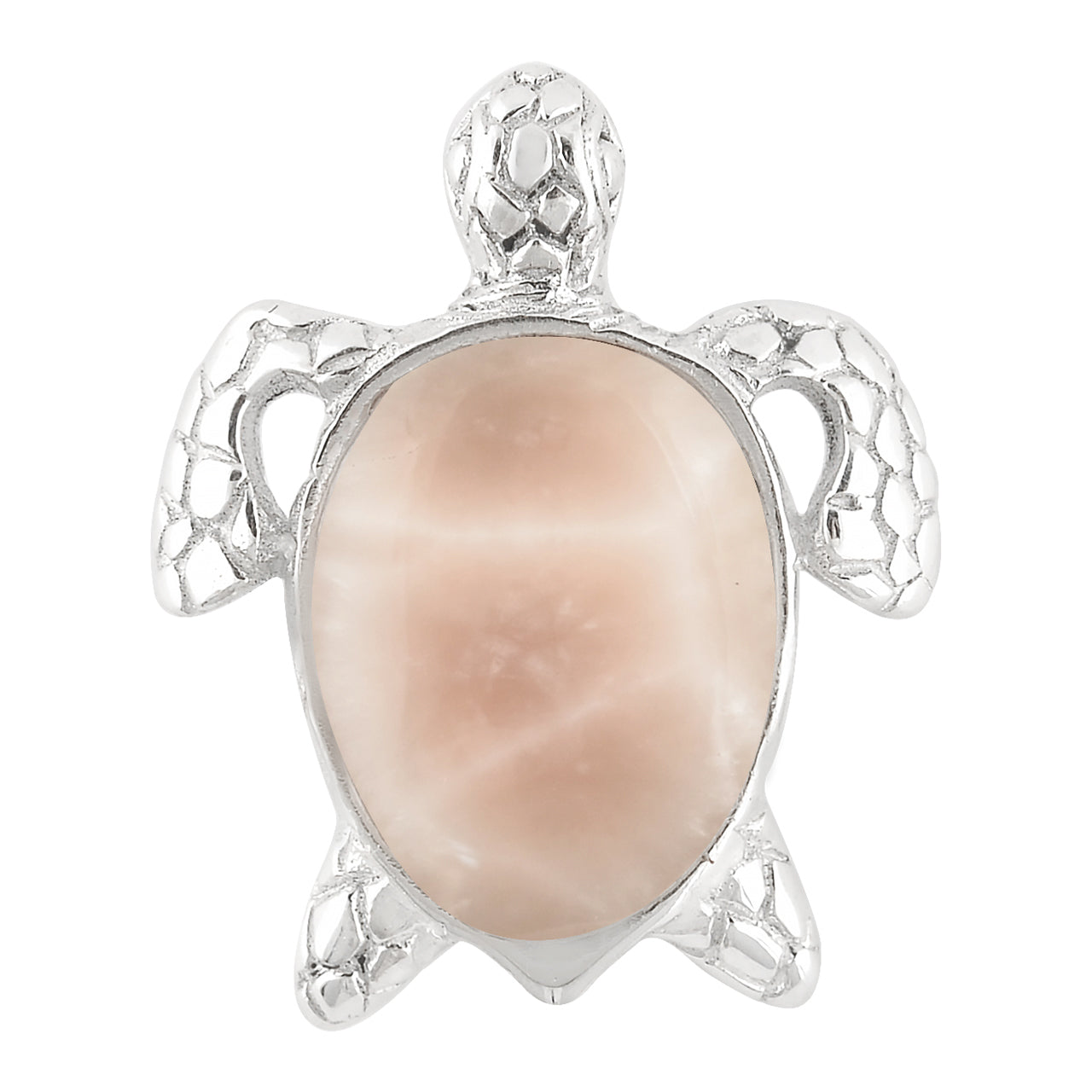 Starborn Sea Turtle Pendant in Fine Sterling Silver