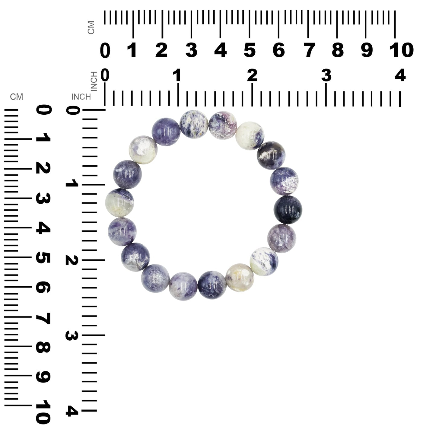 Starborn Purple Opal Elastic Beaded Bracelet