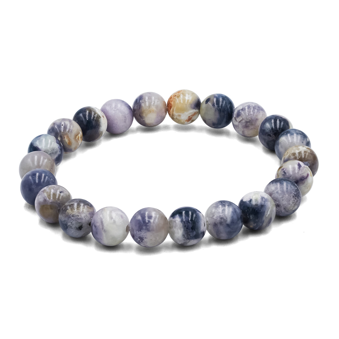 Starborn Purple Opal Elastic Beaded Bracelet