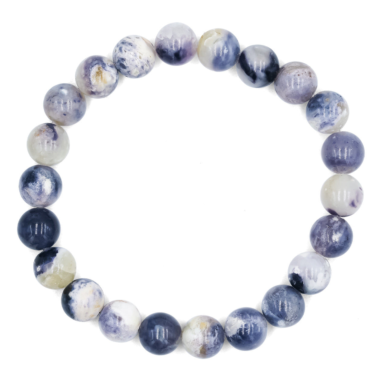 Starborn Purple Opal Elastic Beaded Bracelet