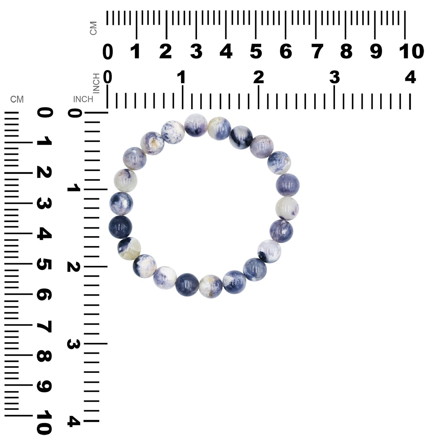 Starborn Purple Opal Elastic Beaded Bracelet