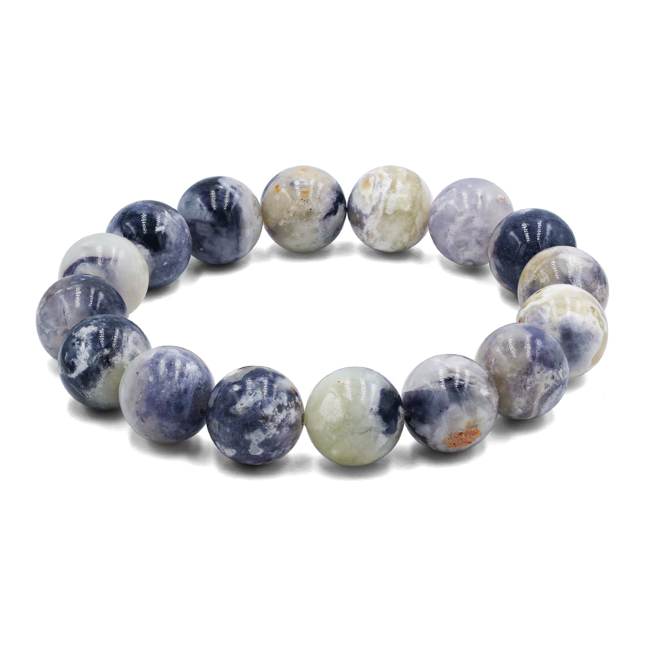 Starborn Purple Opal Elastic Beaded Bracelet