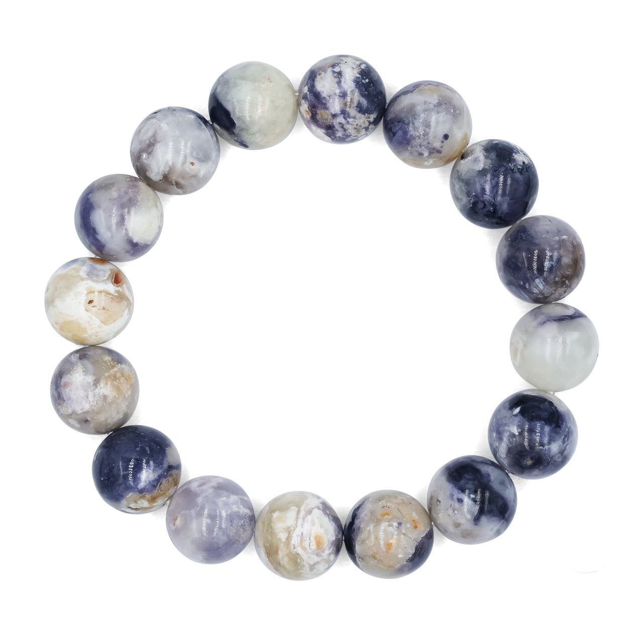 Starborn Purple Opal Elastic Beaded Bracelet