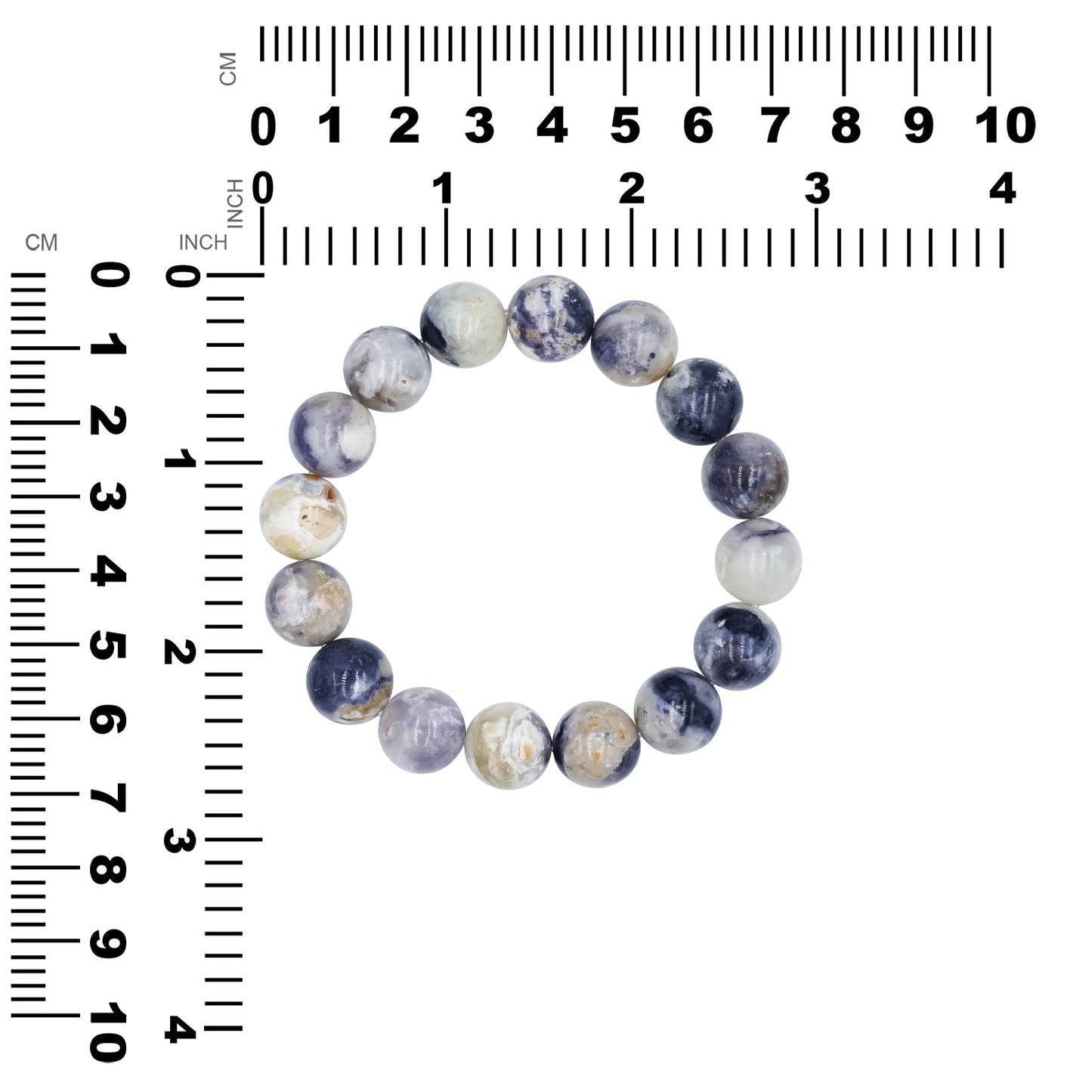 Starborn Purple Opal Elastic Beaded Bracelet
