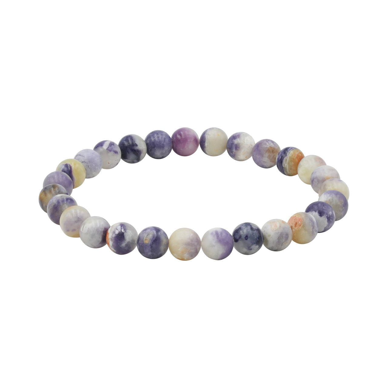 Starborn Purple Opal Elastic Beaded Bracelet
