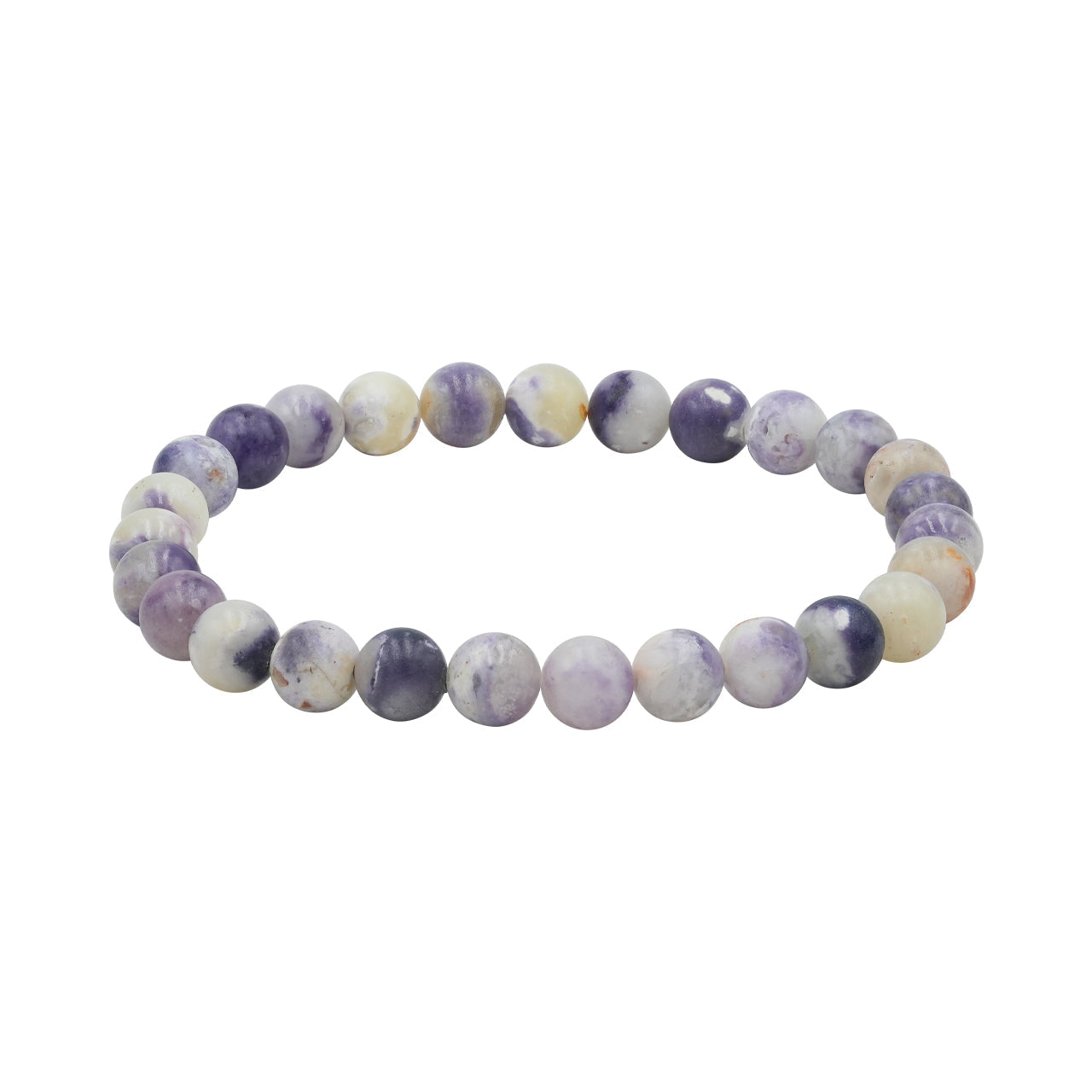 Starborn Purple Opal Elastic Beaded Bracelet