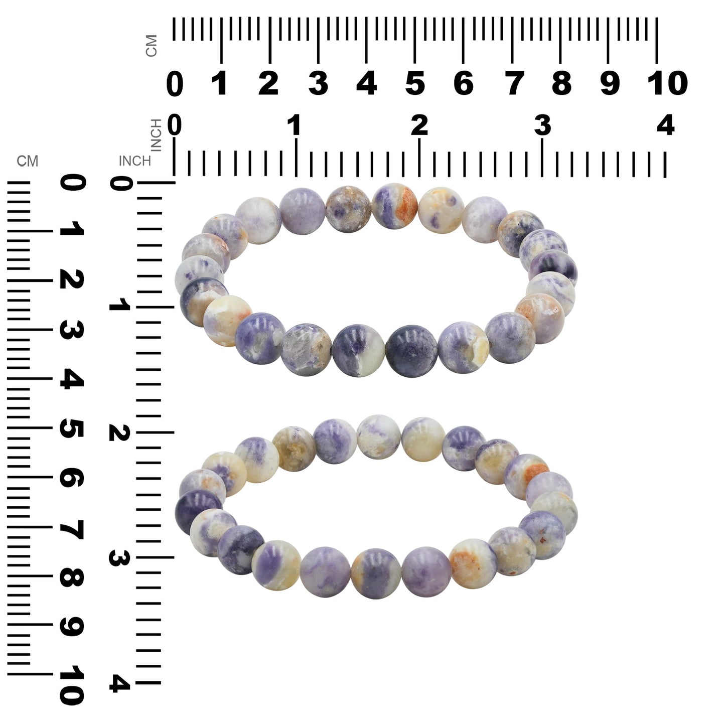 Starborn Purple Opal Elastic Beaded Bracelet