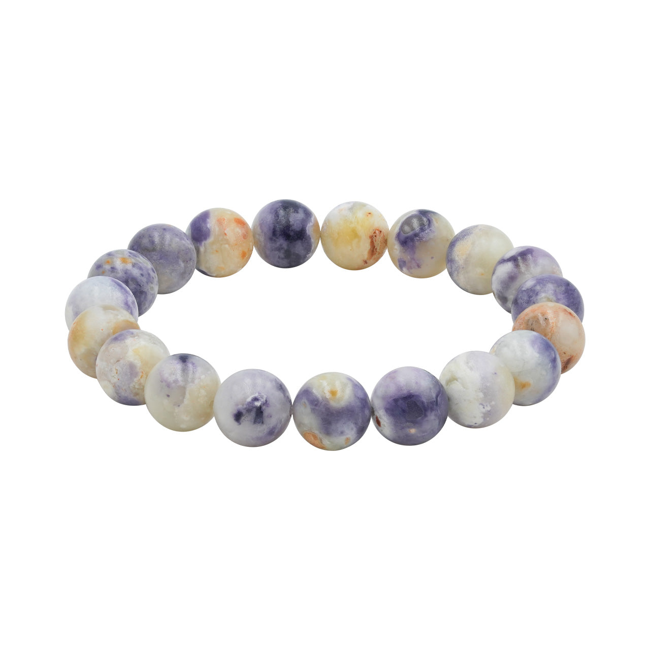 Starborn Purple Opal Elastic Beaded Bracelet