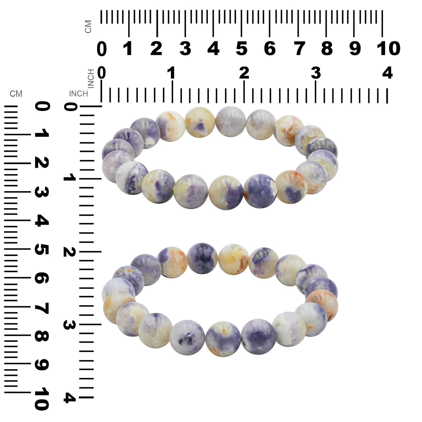 Starborn Purple Opal Elastic Beaded Bracelet