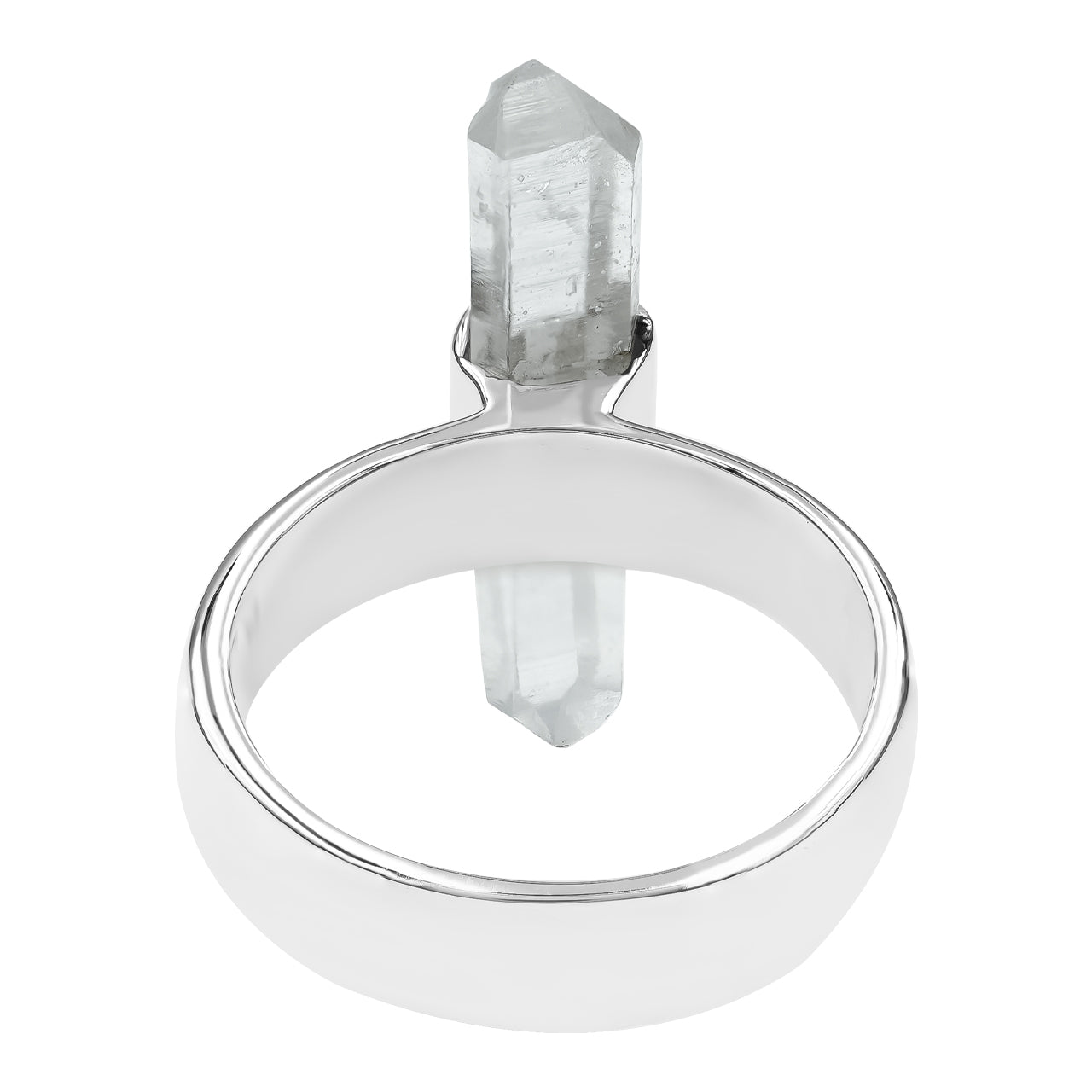 Starborn Quartz Crystal Ring in Sterling Silver