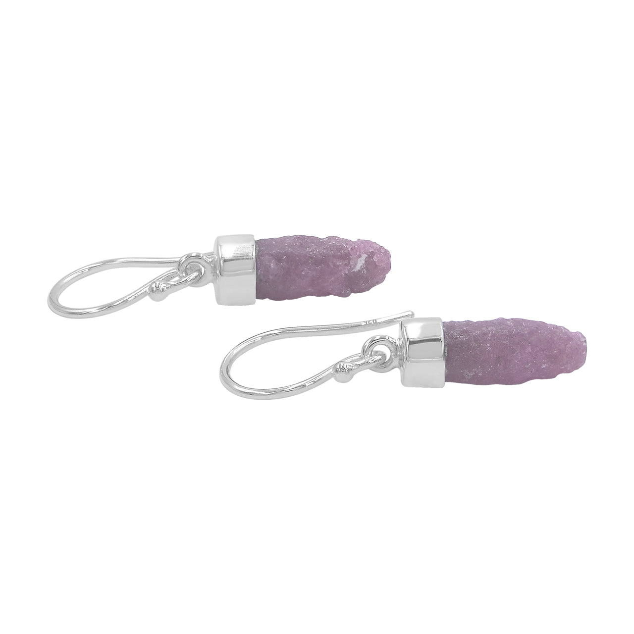 Starborn Ruby Crystal Cap Set Earrings in Sterling Silver