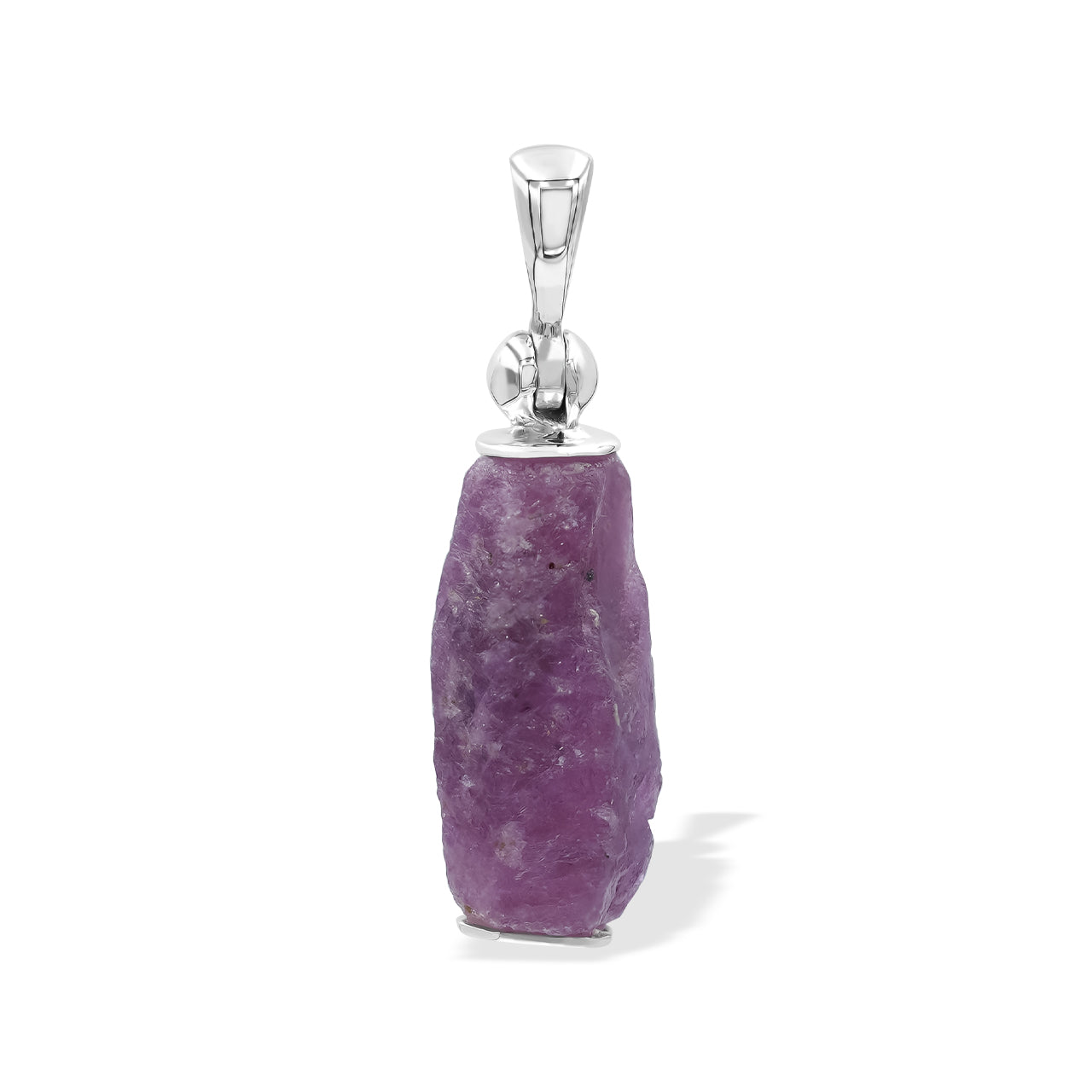 Starborn Ruby Crystal Pendant in Sterling Silver