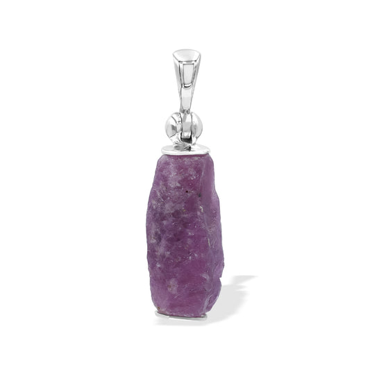 Starborn Ruby Crystal Pendant in Sterling Silver