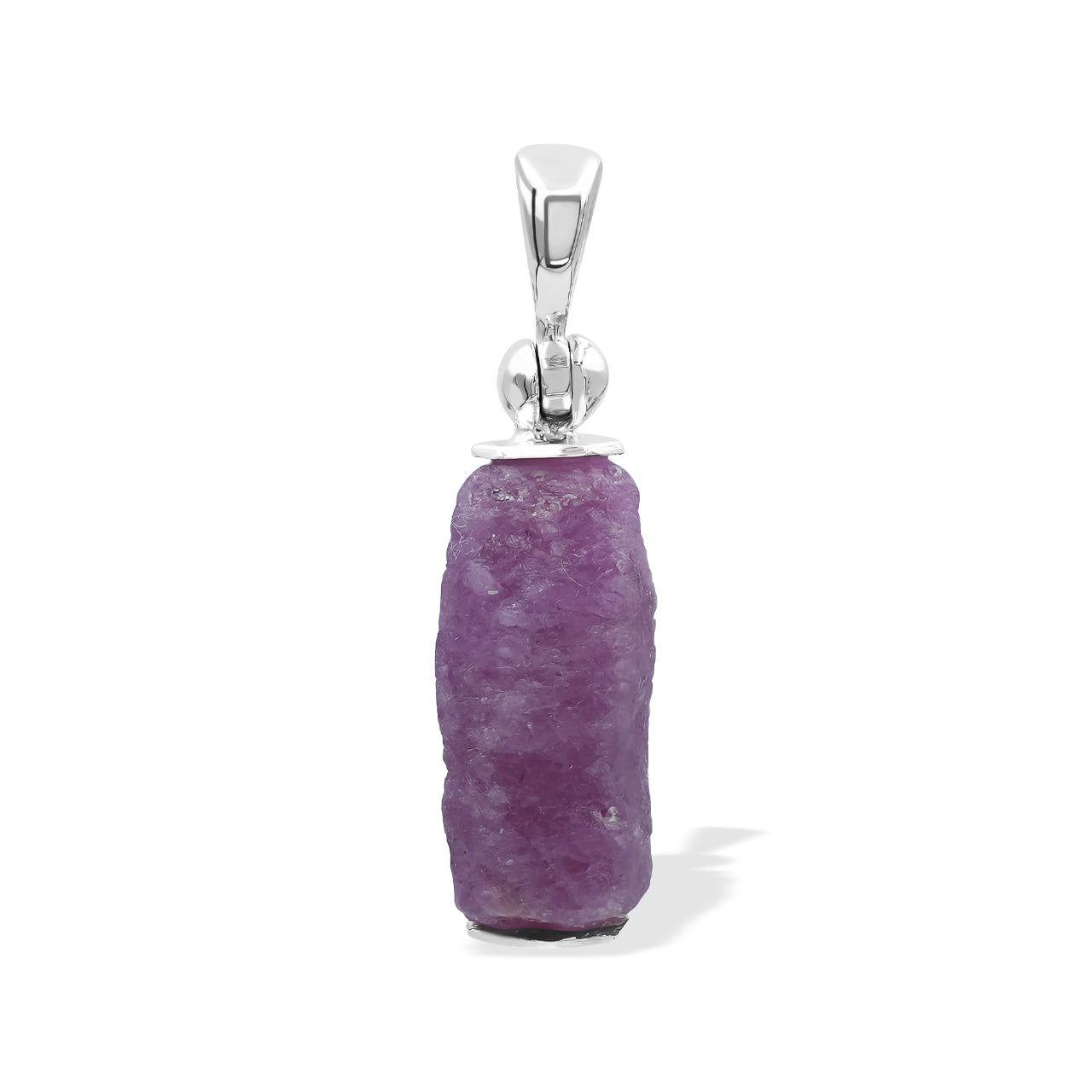 Starborn Ruby Crystal Pendant in Sterling Silver
