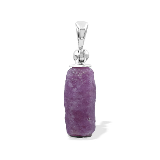 Starborn Ruby Crystal Pendant in Sterling Silver