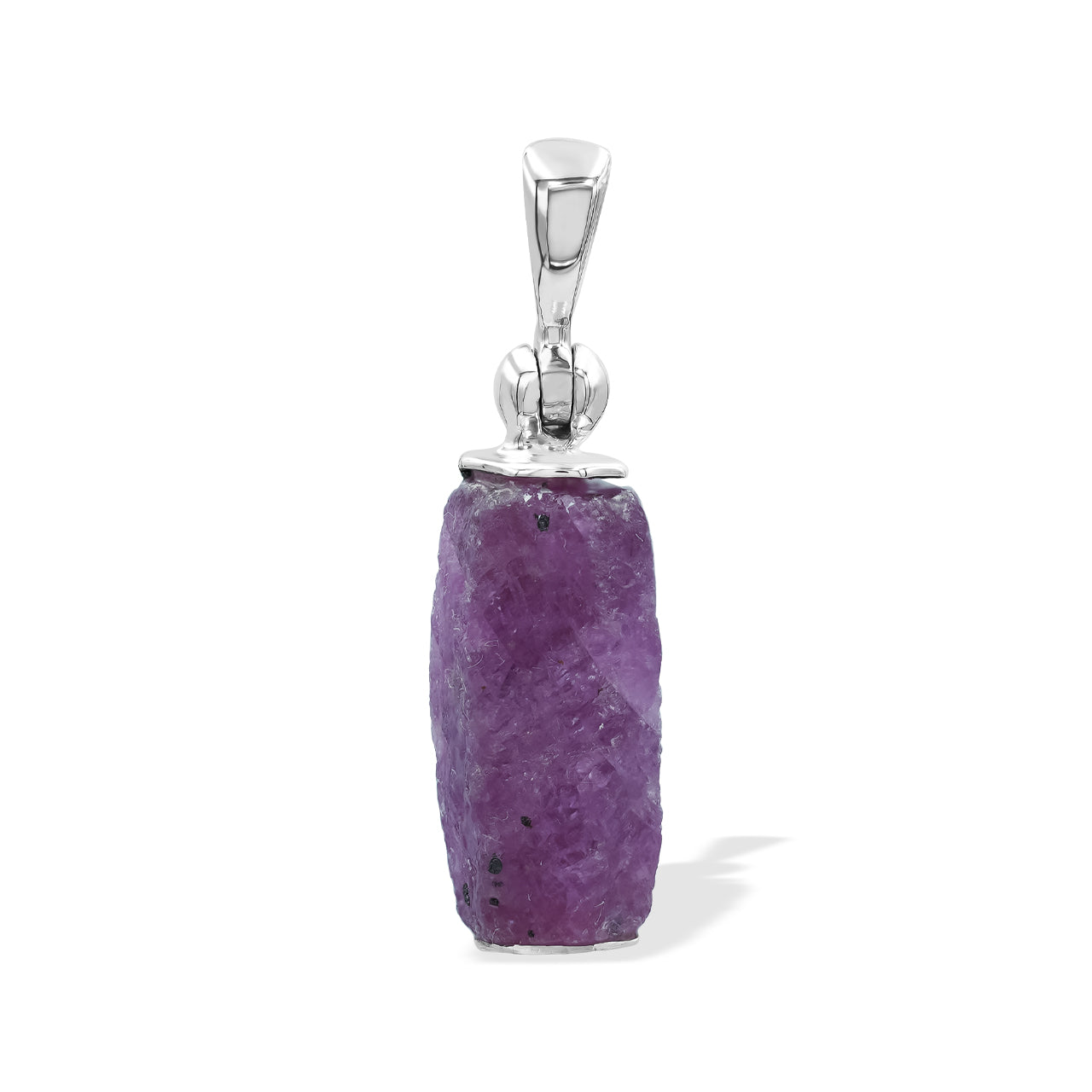 Starborn Ruby Crystal Pendant in Sterling Silver