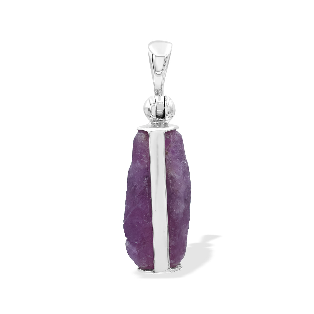 Starborn Ruby Crystal Pendant in Sterling Silver
