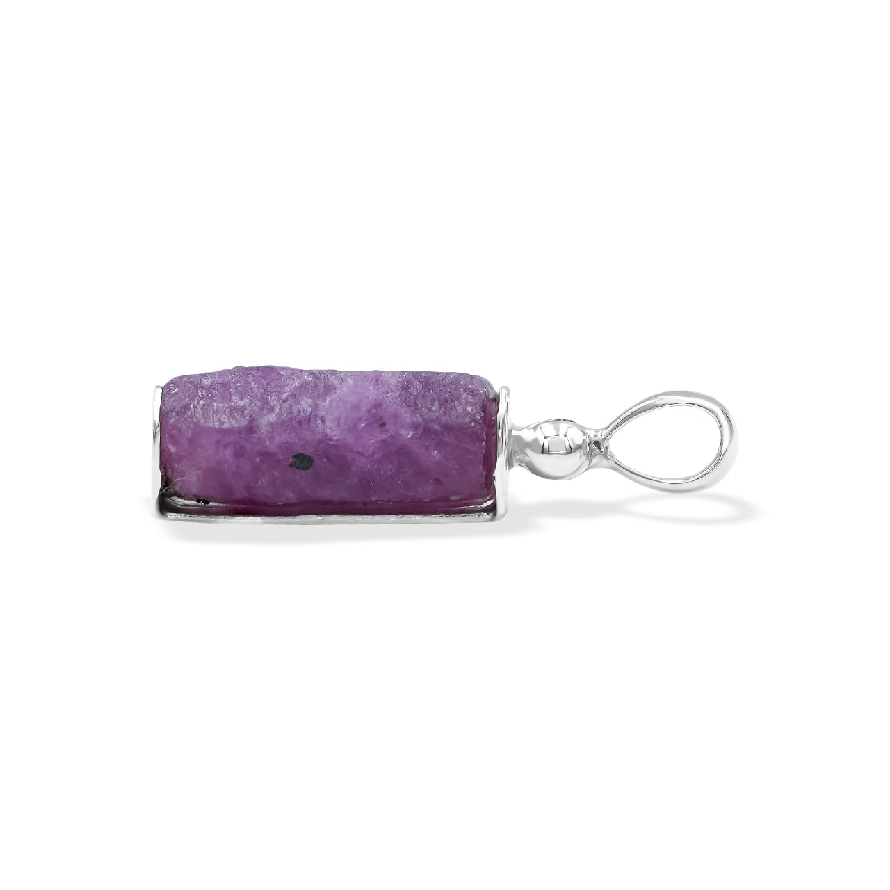 Starborn Ruby Crystal Pendant in Sterling Silver