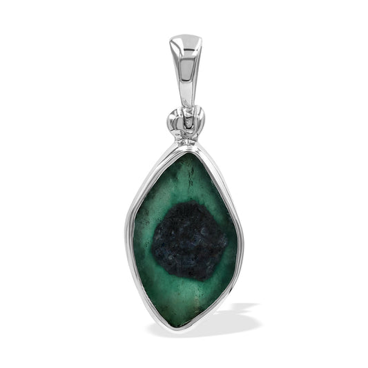Starborn Eyeshape of Bi-color Ruby Pendant in Sterling Silver