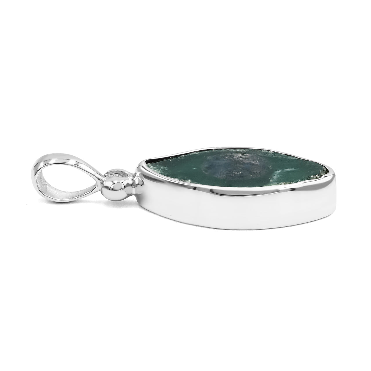 Starborn Eyeshape of Bi-color Ruby Pendant in Sterling Silver