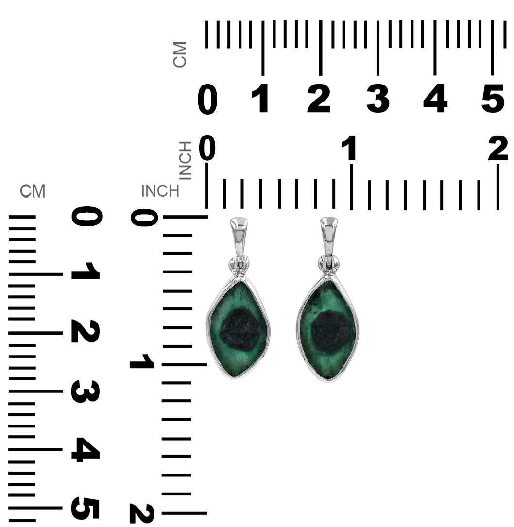 Starborn Eyeshape of Bi-color Ruby Pendant in Sterling Silver