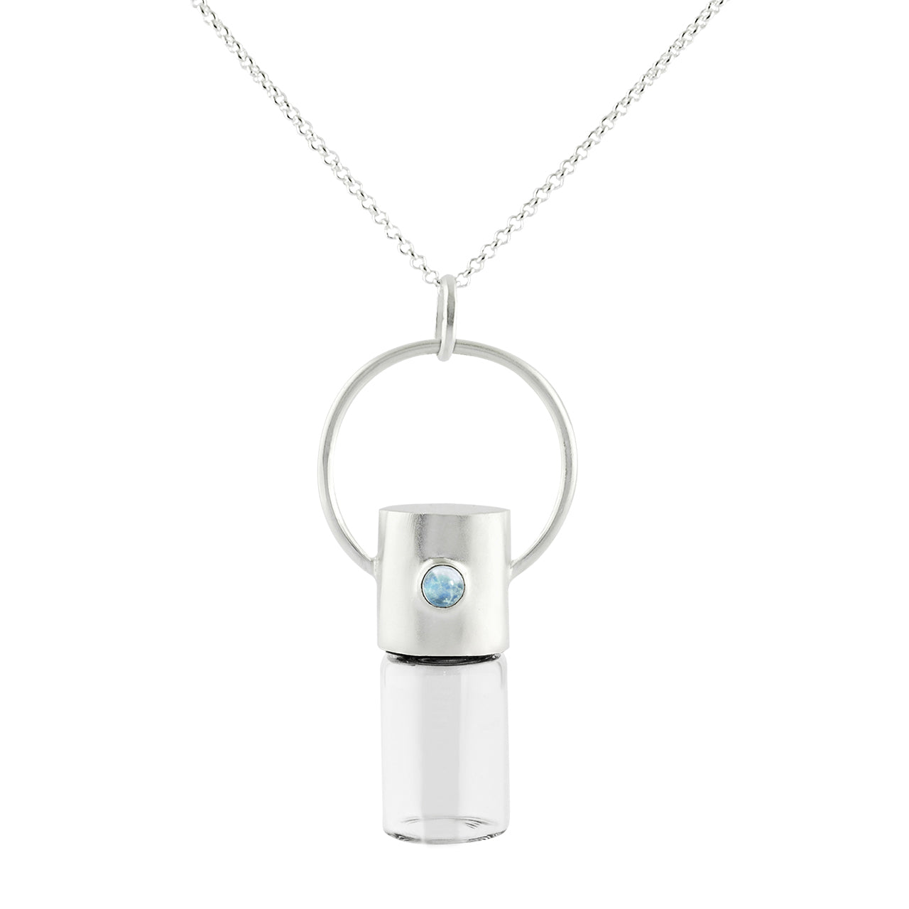 Starborn Set of Bottle Pendants with Rainbow Moonstone Accents