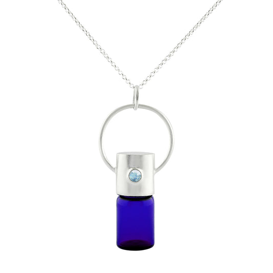 Starborn Set of Bottle Pendants with Rainbow Moonstone Accents