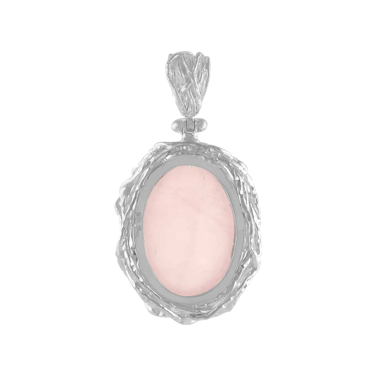 Starborn Rose Quartz Branches Pendant in Sterling Silver