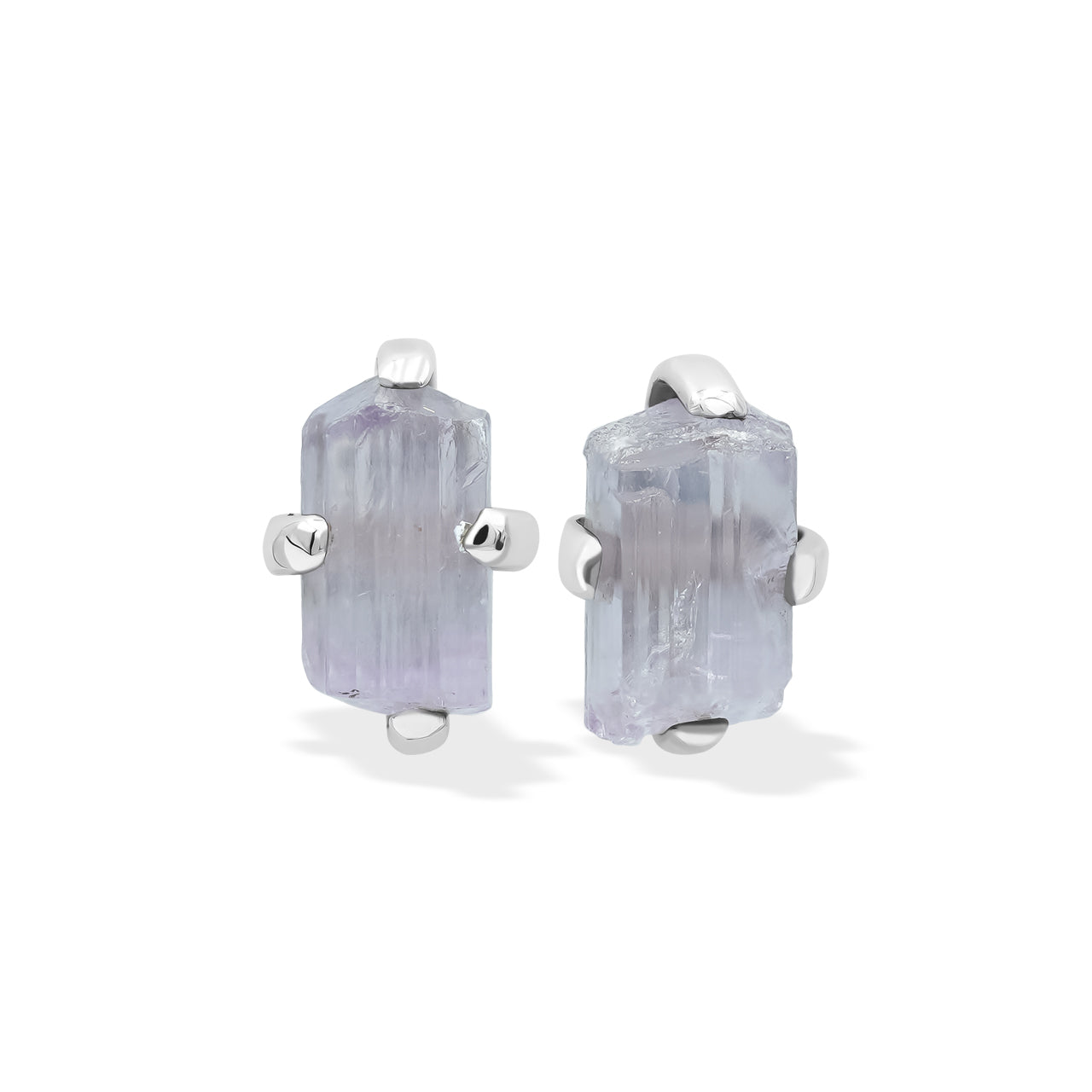 Starborn Purple Scapolite Post Earrings in Sterling Silver