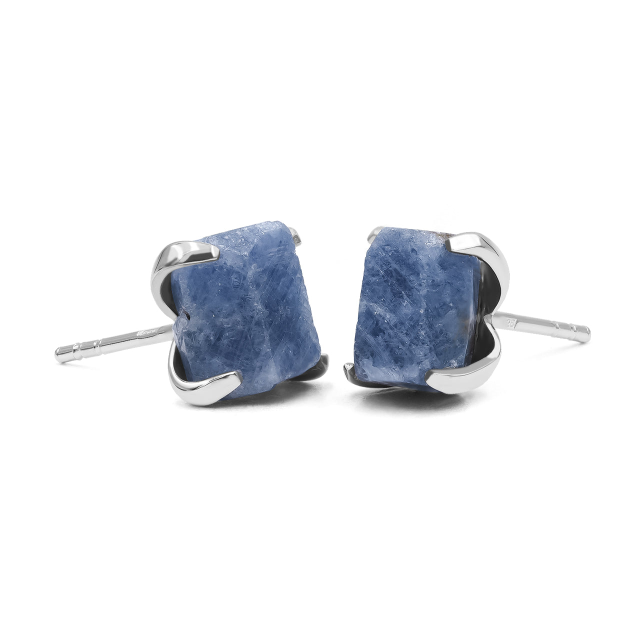 Starborn Sapphire Crystal Post Style Earrings in Sterling Silver