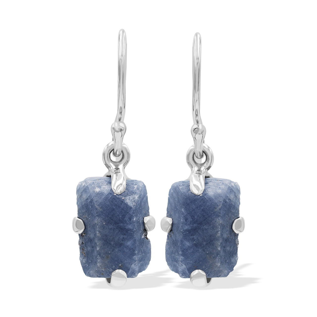 Starborn Sapphire Crystal Prong Set Earrings in Sterling Silver
