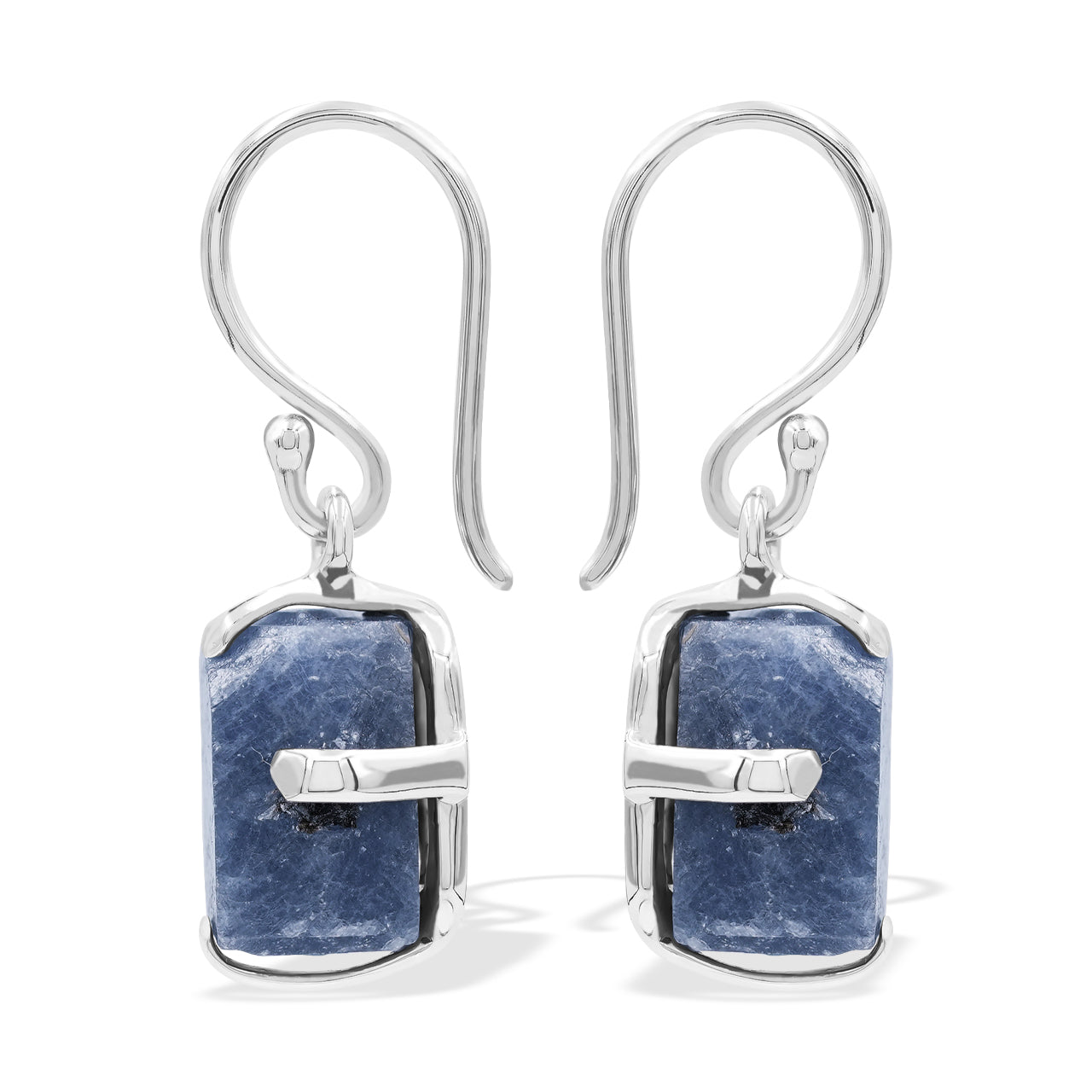 Starborn Sapphire Crystal Prong Set Earrings in Sterling Silver