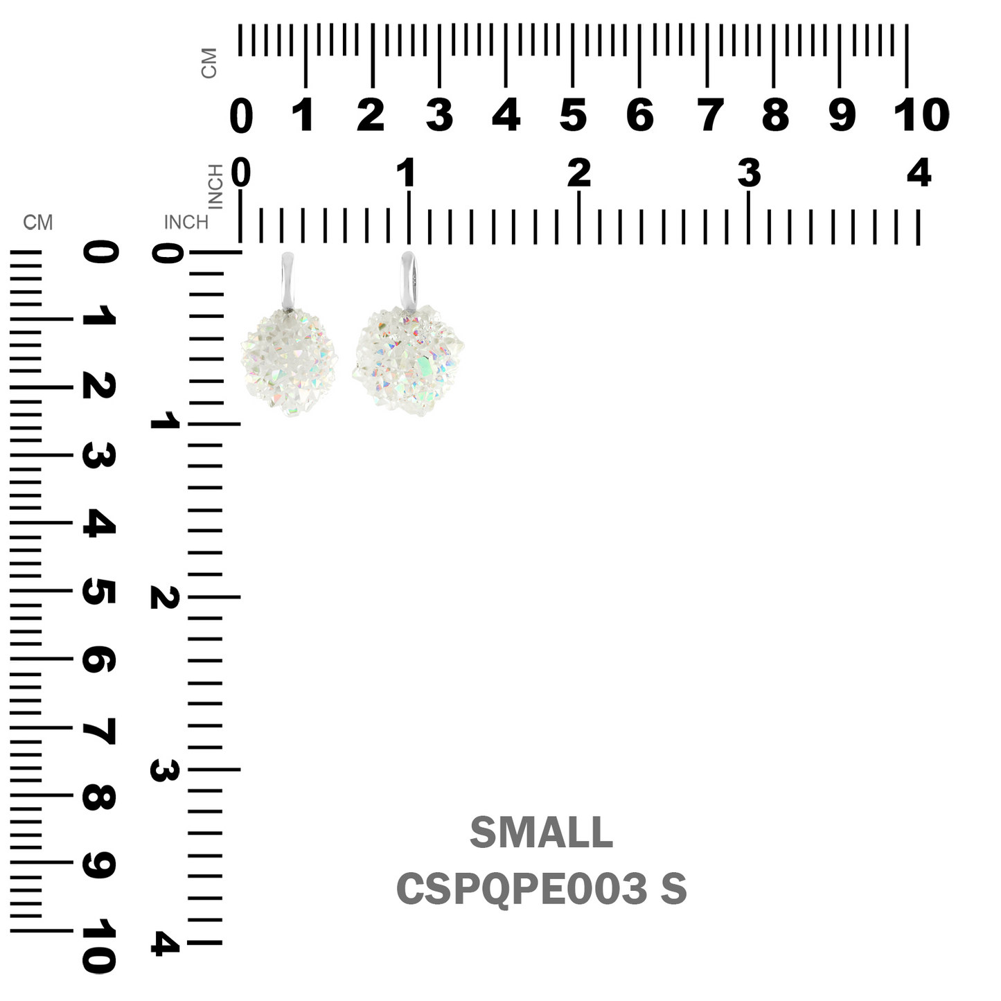 Starborn Spirit Quartz Drusy Loop Bale Pendant in Sterling Silver
