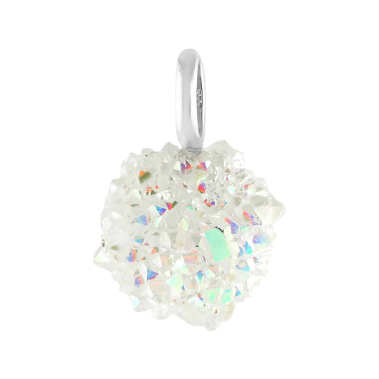 Starborn Spirit Quartz Drusy Loop Bale Pendant in Sterling Silver