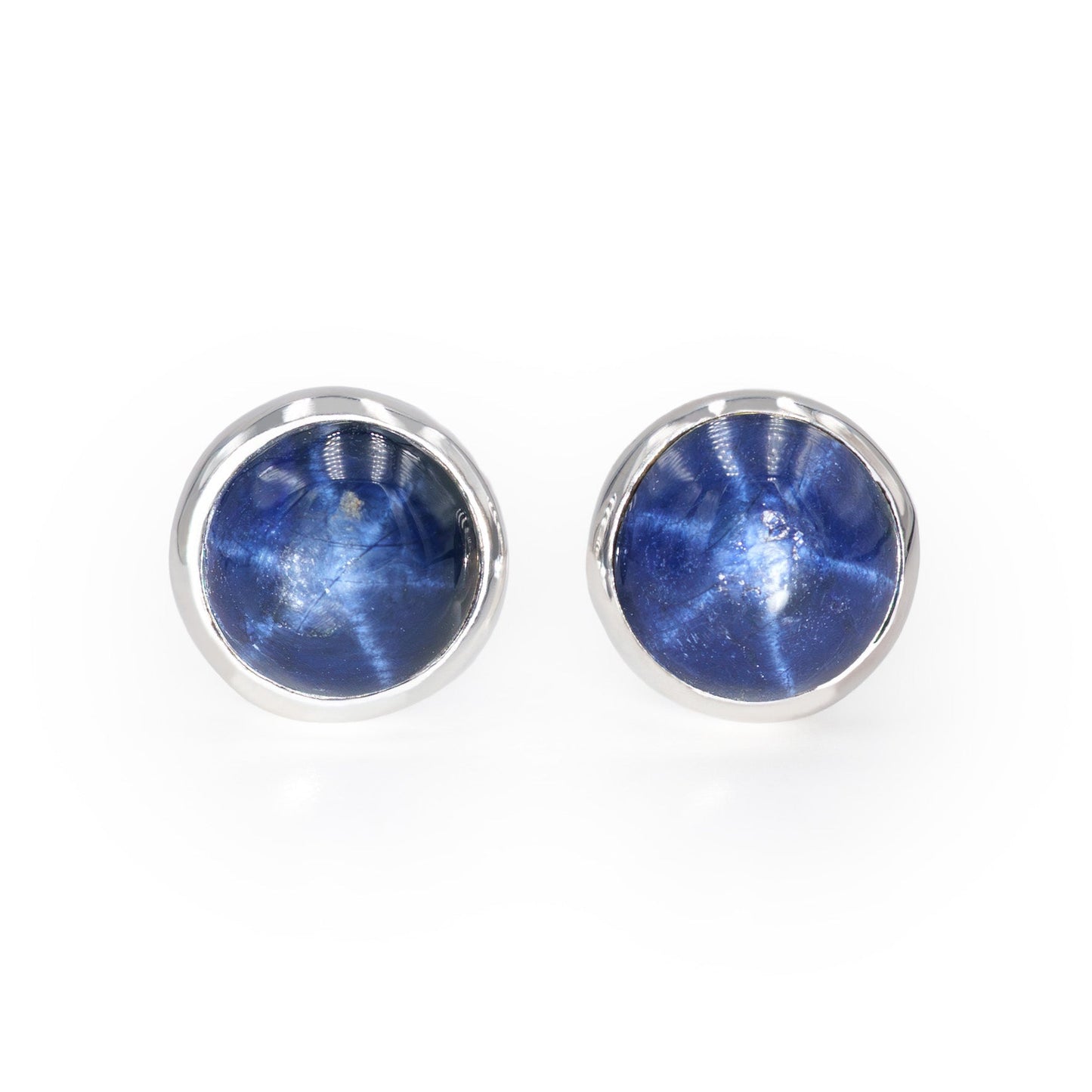 Starborn Star Sapphire Post Style Earring in Sterling Silver