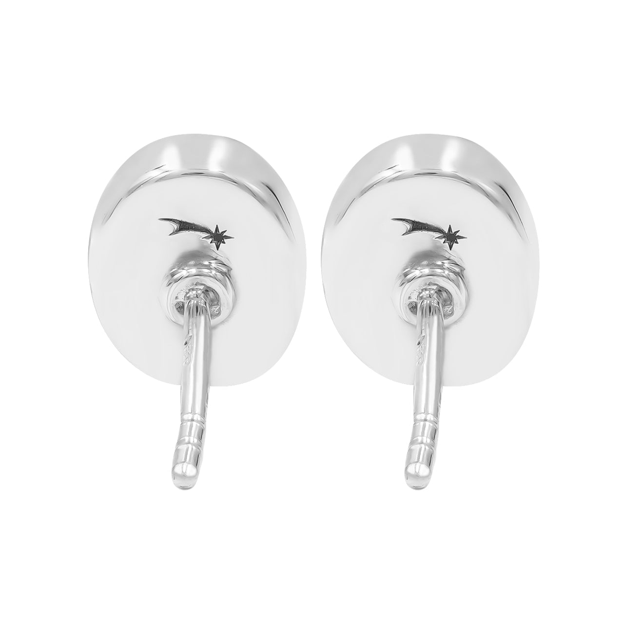 Starborn Sugilite Oval 8mm Post Style Earrings in Sterling Silver
